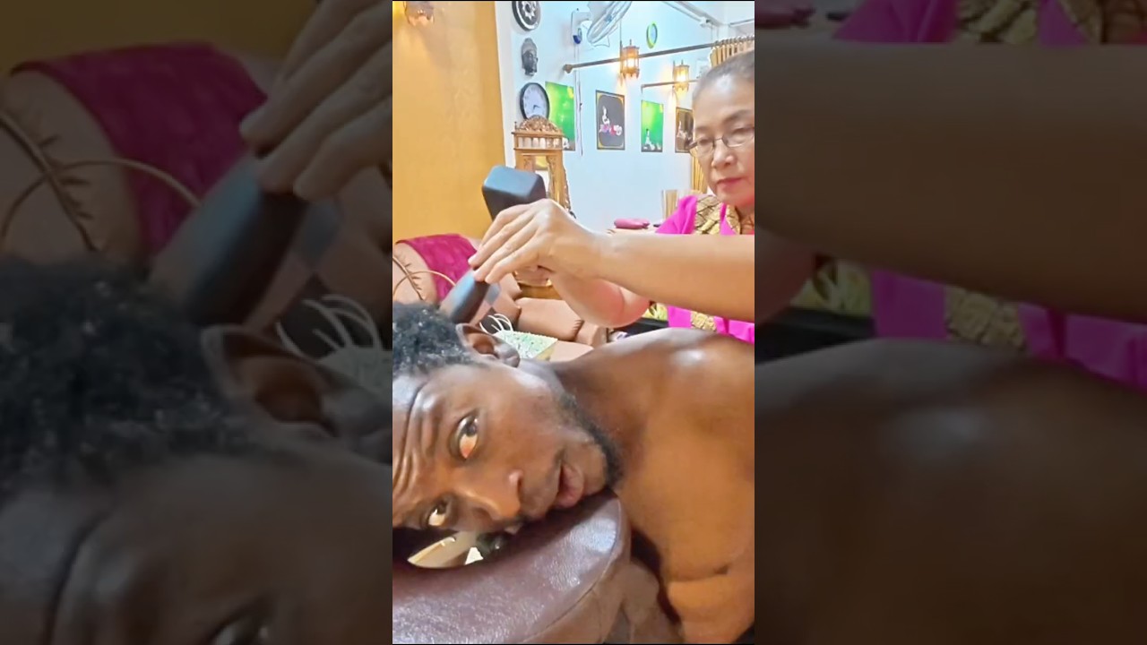 ASMR: INTENSE Thai Back Massage Tok Sen Bamboo Scalp Massage & More – Pattaya 🇹🇭