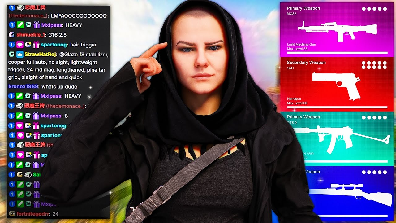 Warzone but my TWITCH CHAT picks my loadout...