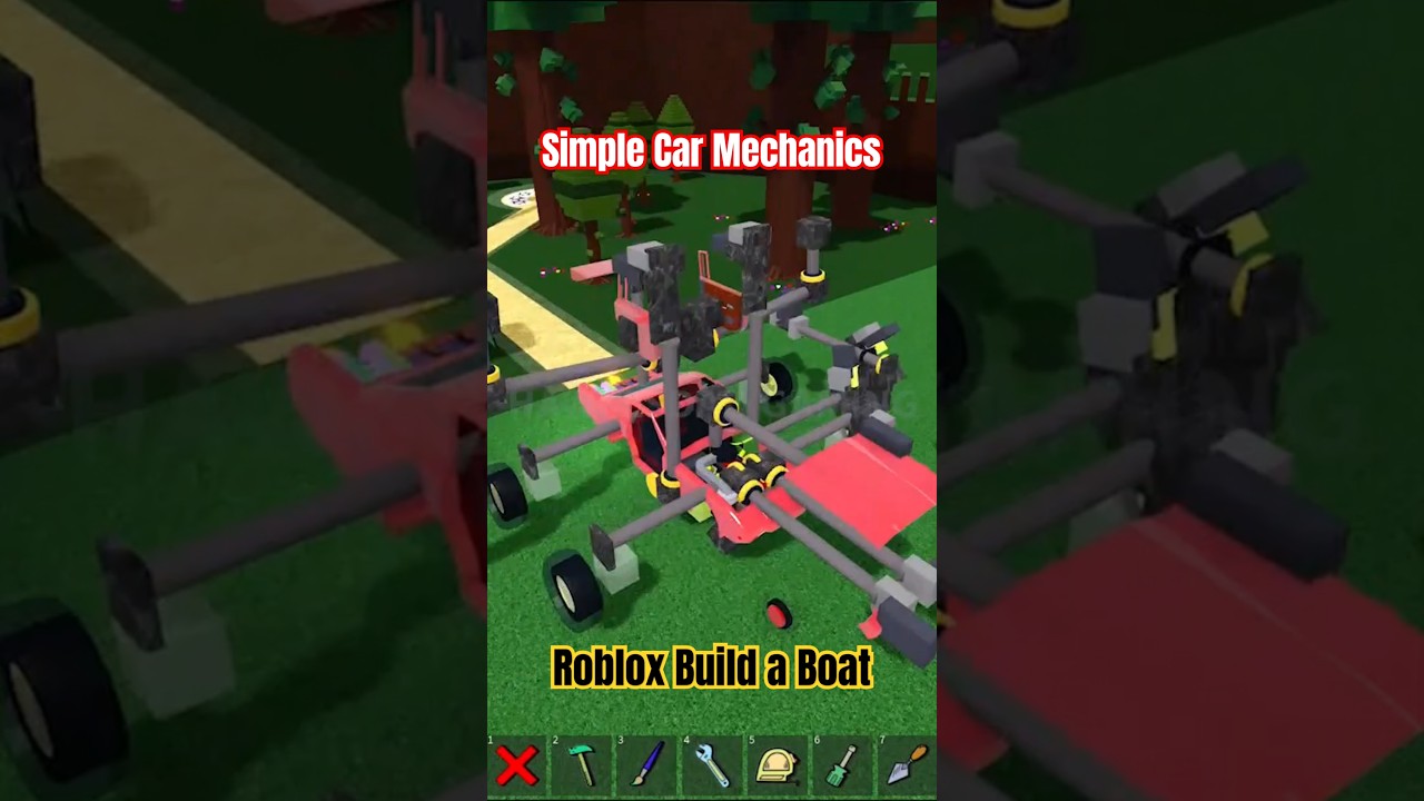 Simple Car Mechanics in Roblox Build a Boat for Treasure by HawkesDad Gaming #roblox #babft