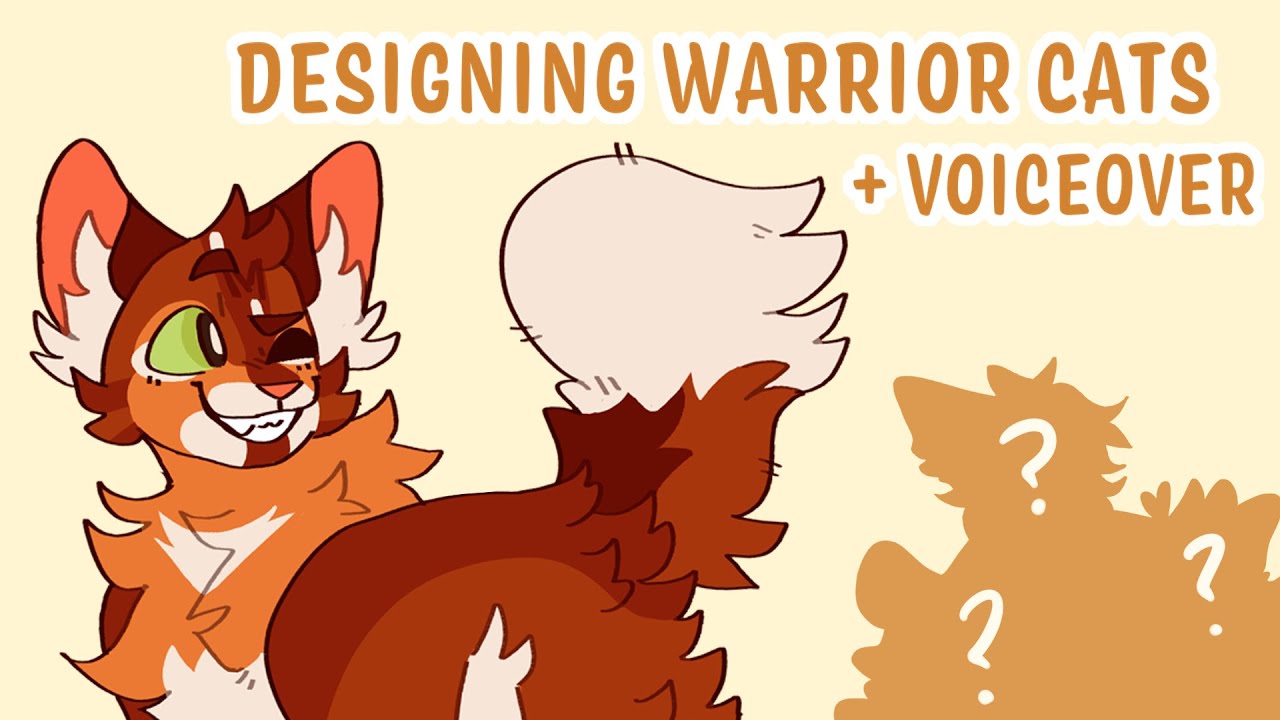 Designing Warrior Cats! (speedpaint + voiceover) firepaw, bluestar + more!