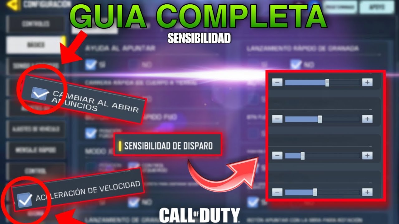 ⚡ SENSIBILIDADES PERFECTAS y EXACTAS para SER PRO en CALL OF DUTY: MOBILE