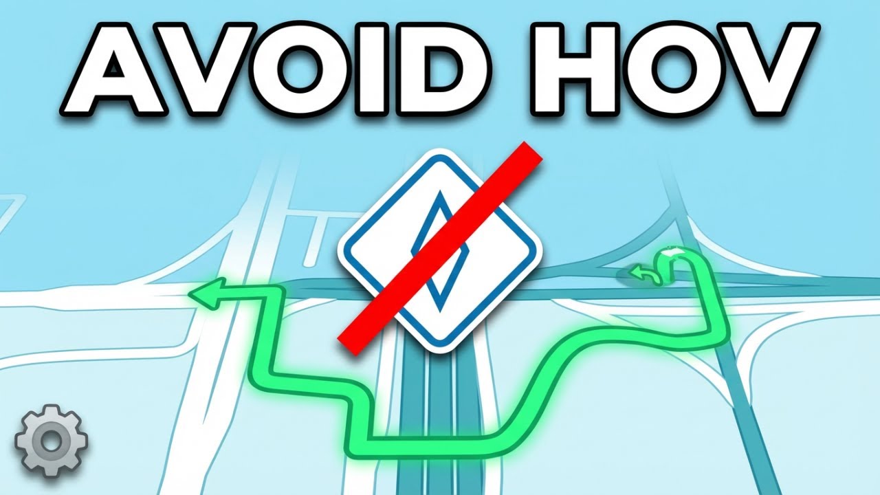 How to Avoid HOV Lanes on Waze | Navigation Tips