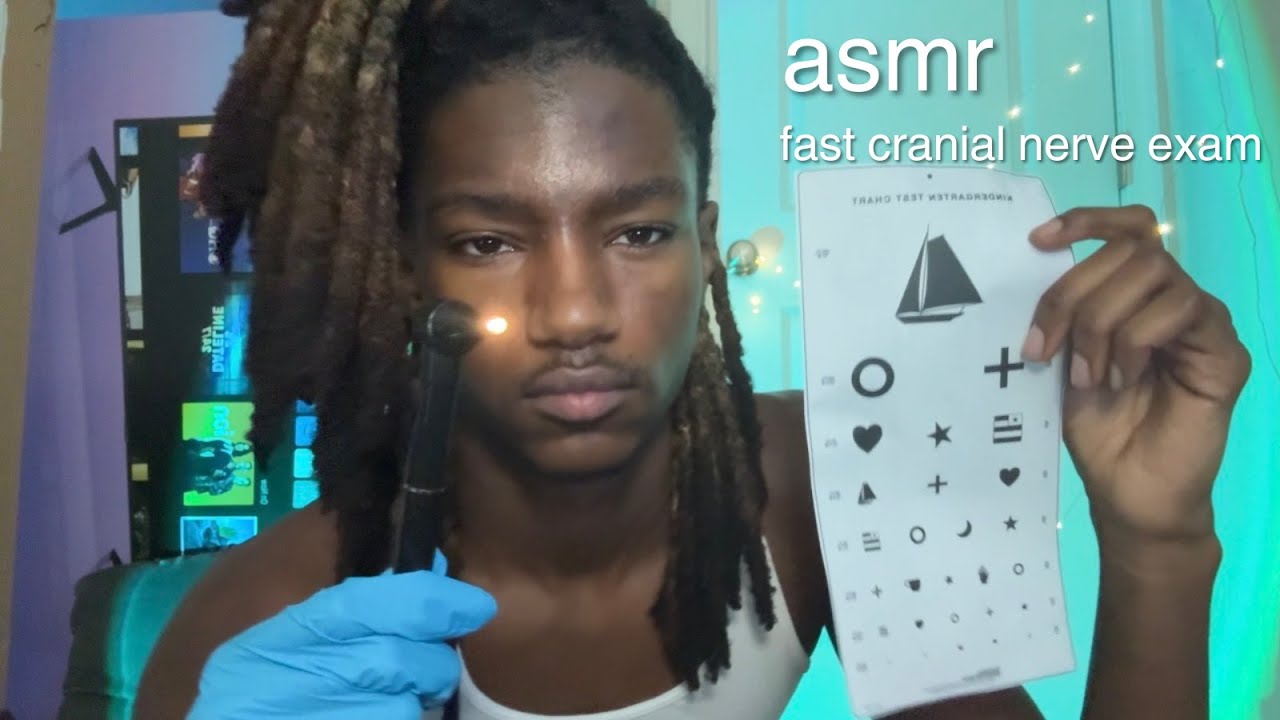 asmr fast cranial nerve exam rp