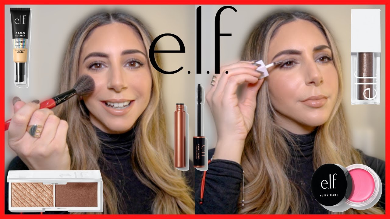 FULL FACE OF ELF MAKEUP! NEW RELEASES, FAVORITES & MISSES | Estee Amos