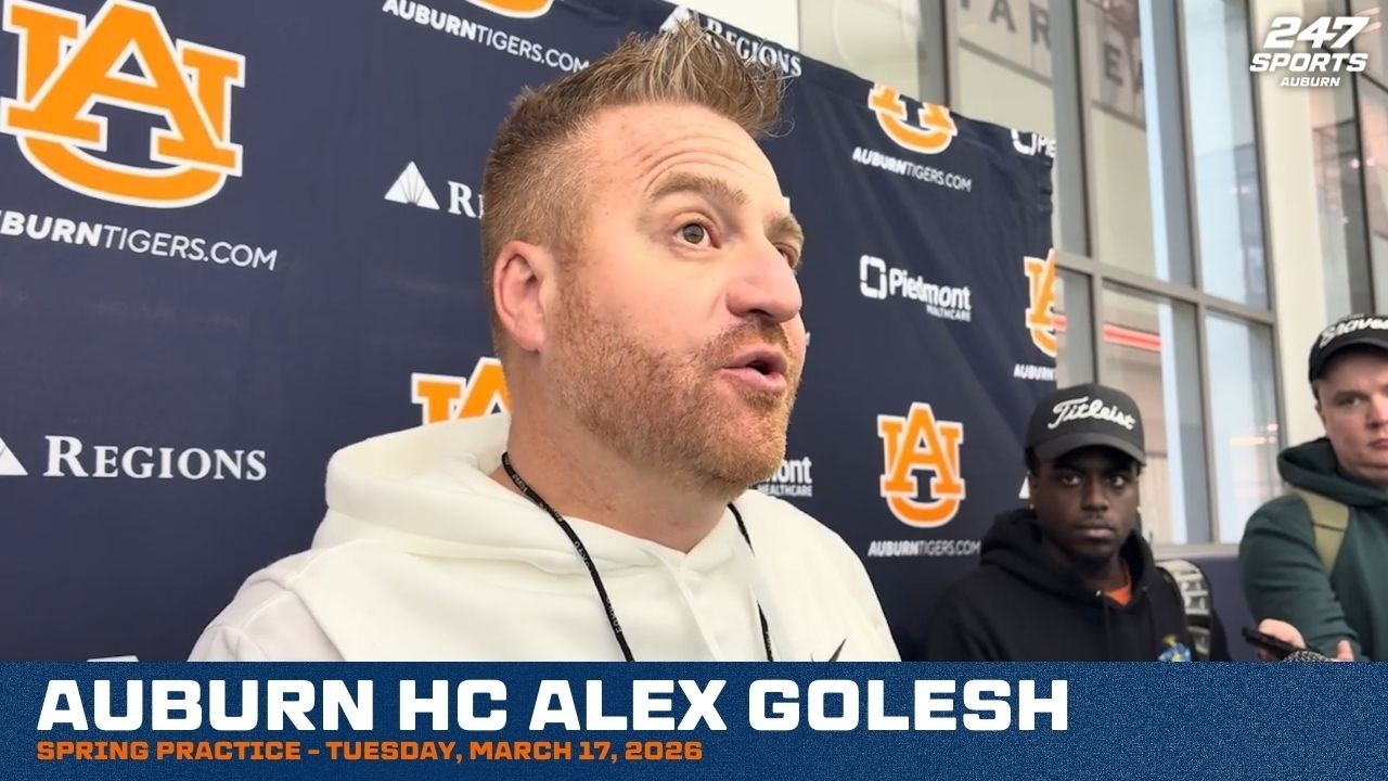 Auburn HC Alex Golesh - 2026 Spring Practice - Day 1
