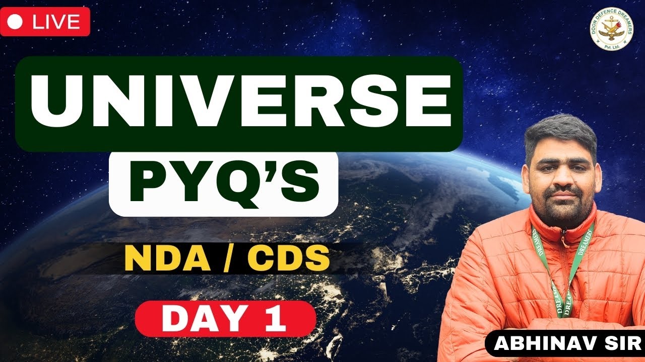 Universe (PYQ's) | Abhinav Sir | NDA 2024 | CDS | Universe All Important Questions | Geography