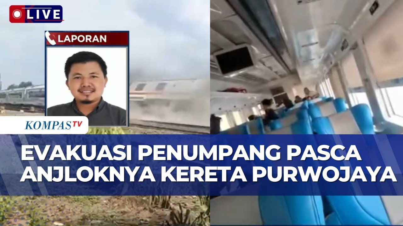 Terbaru! Pasca Anjloknya Kereta Purwojaya, Seluruh Penumpang Selamat dan Berhasil Dievakuasi