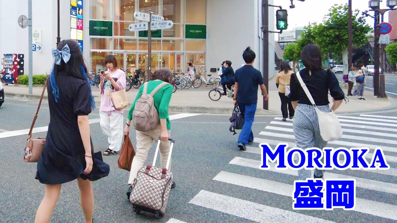 岩手・盛岡を歩く。【4K Japan Walk】