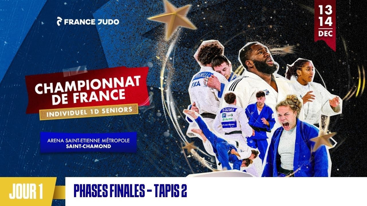 Jour 1 - Tapis 2 Phases Finales : Championnat de France individuel 1D 2025
