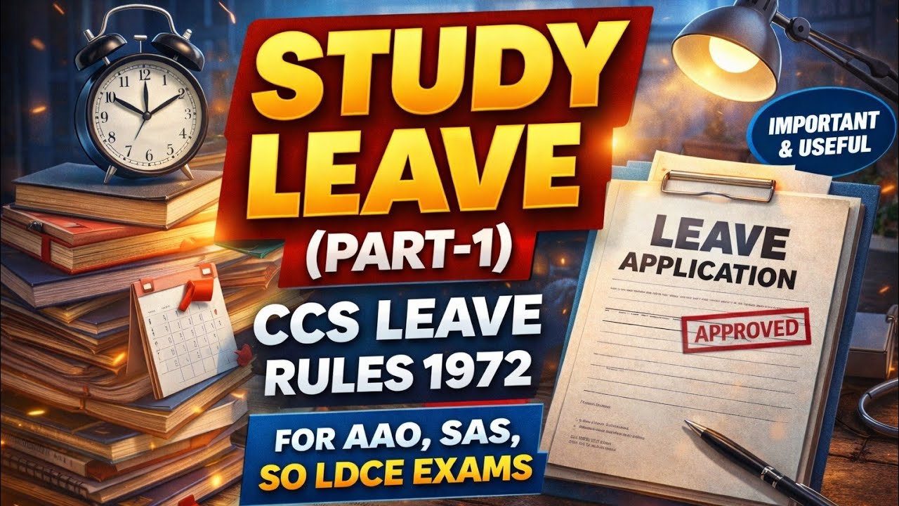 STUDY LEAVE (PART-1) CCS LEAVE RULES 1972