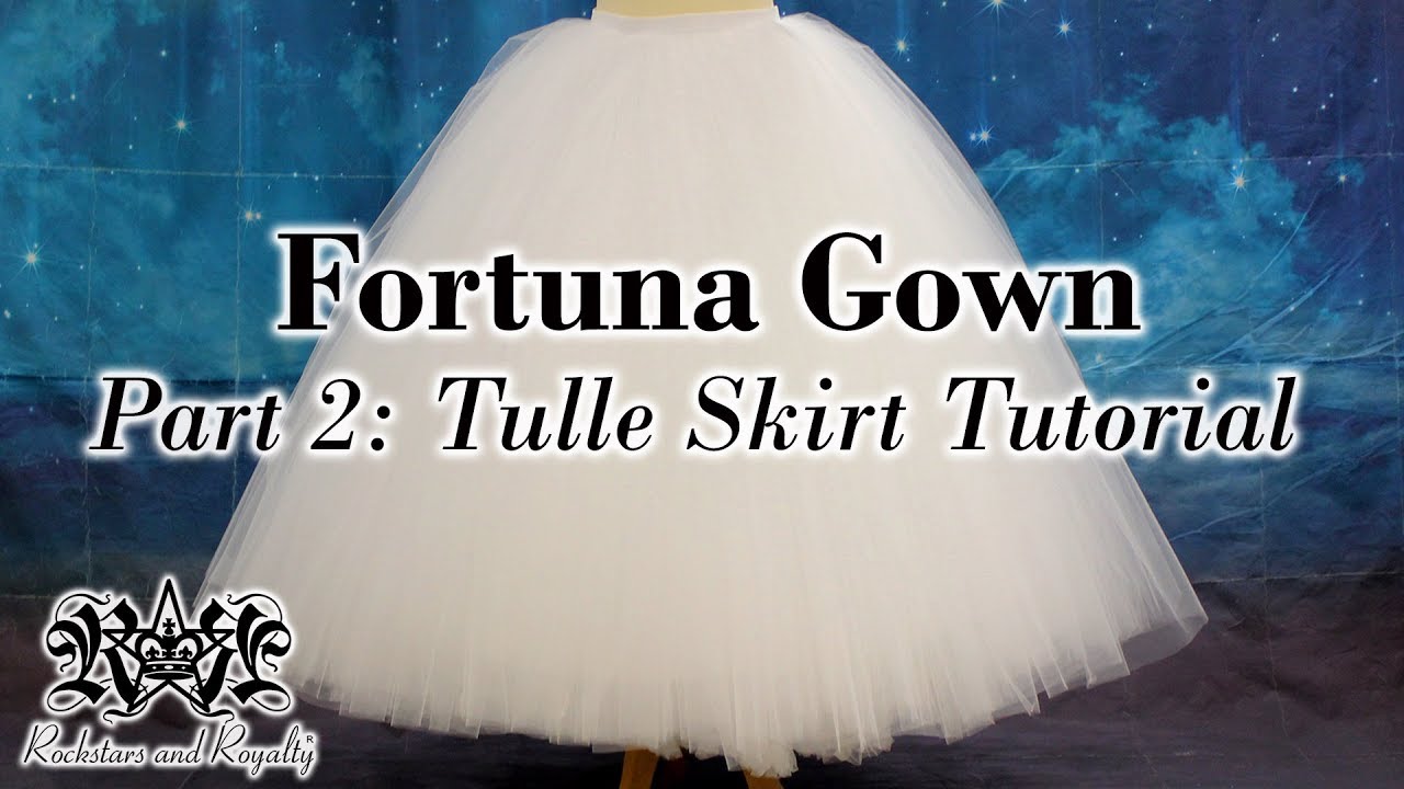 Как сшить юбку из тюля | Платье Fortuna, часть 2
