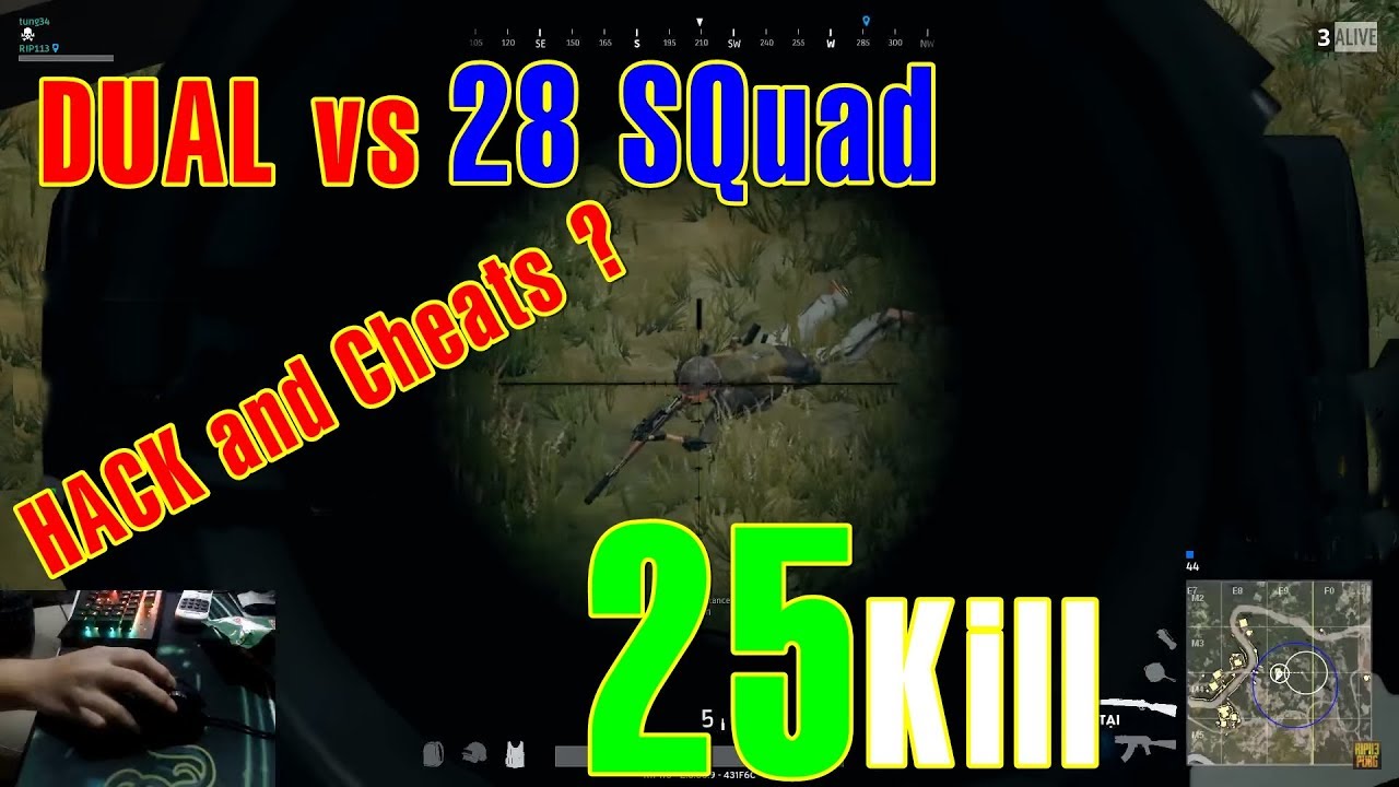 RIP113 PUBG DUAL vs 28 SQUAD Killed 25 People | Hack or Cheat?