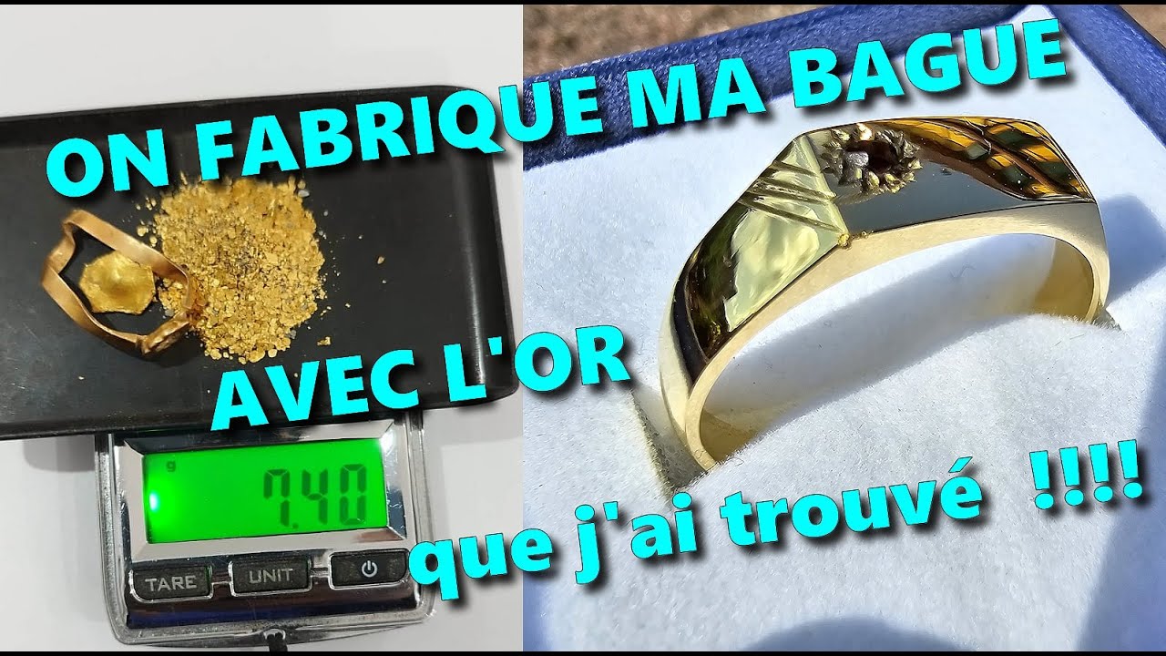 ON FABRIQUE MA FUTURE BAGUE avec de l'OR que j'ai trouv&eacute; !!!💍😍💍