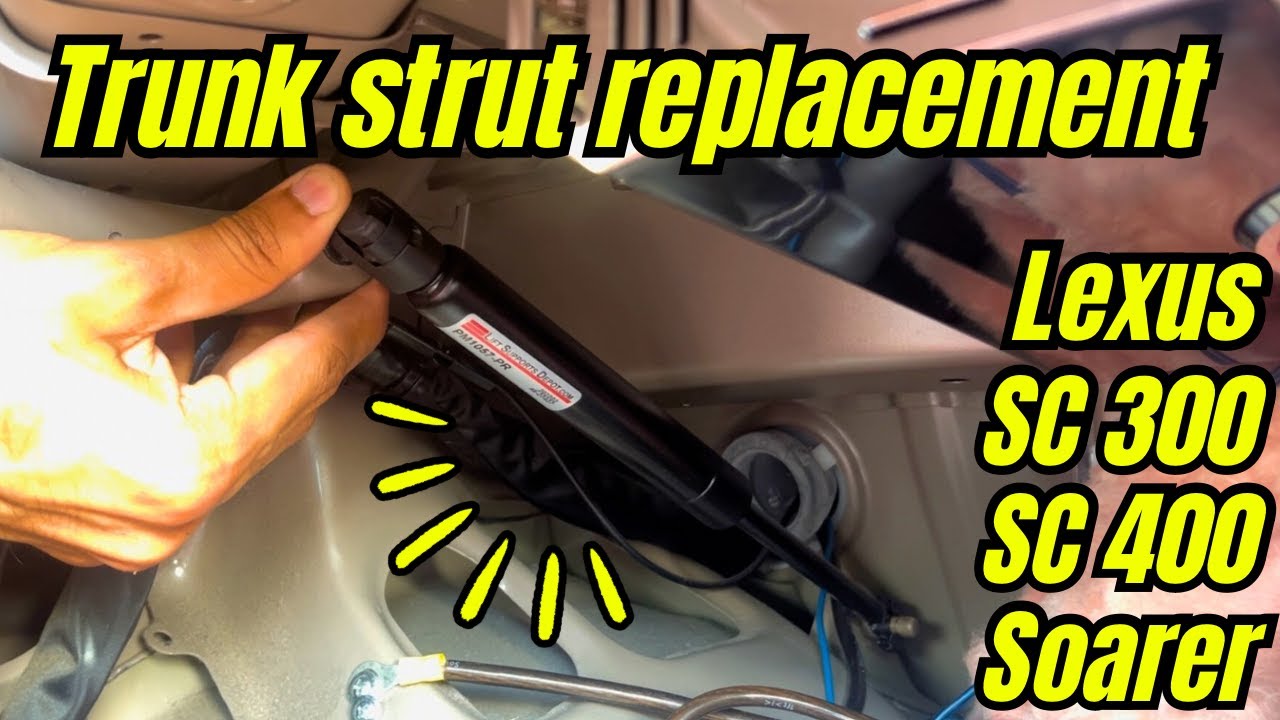 How to replace trunk struts on a Lexus SC 300, SC 400, Soarer | 1992 - 2000 (1st generation)