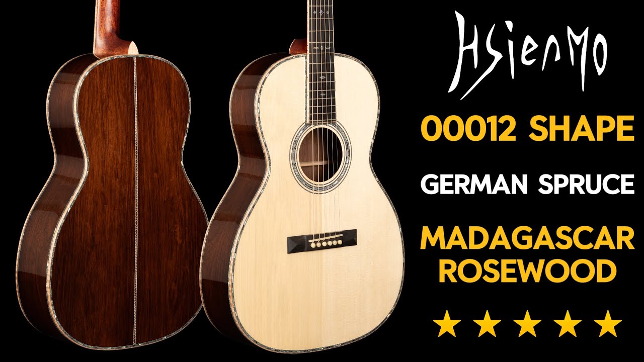 [Official Demo] Hsienmo 00012 Custom German Spruce top + Madagascar Rosewood back&sides