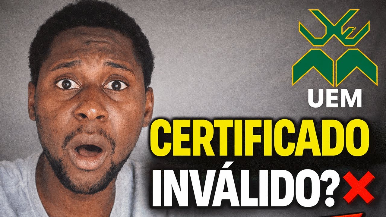 O SEU CERTIFICADO NÃO É VÁLIDO PARA ESSE CURSO DA UEM