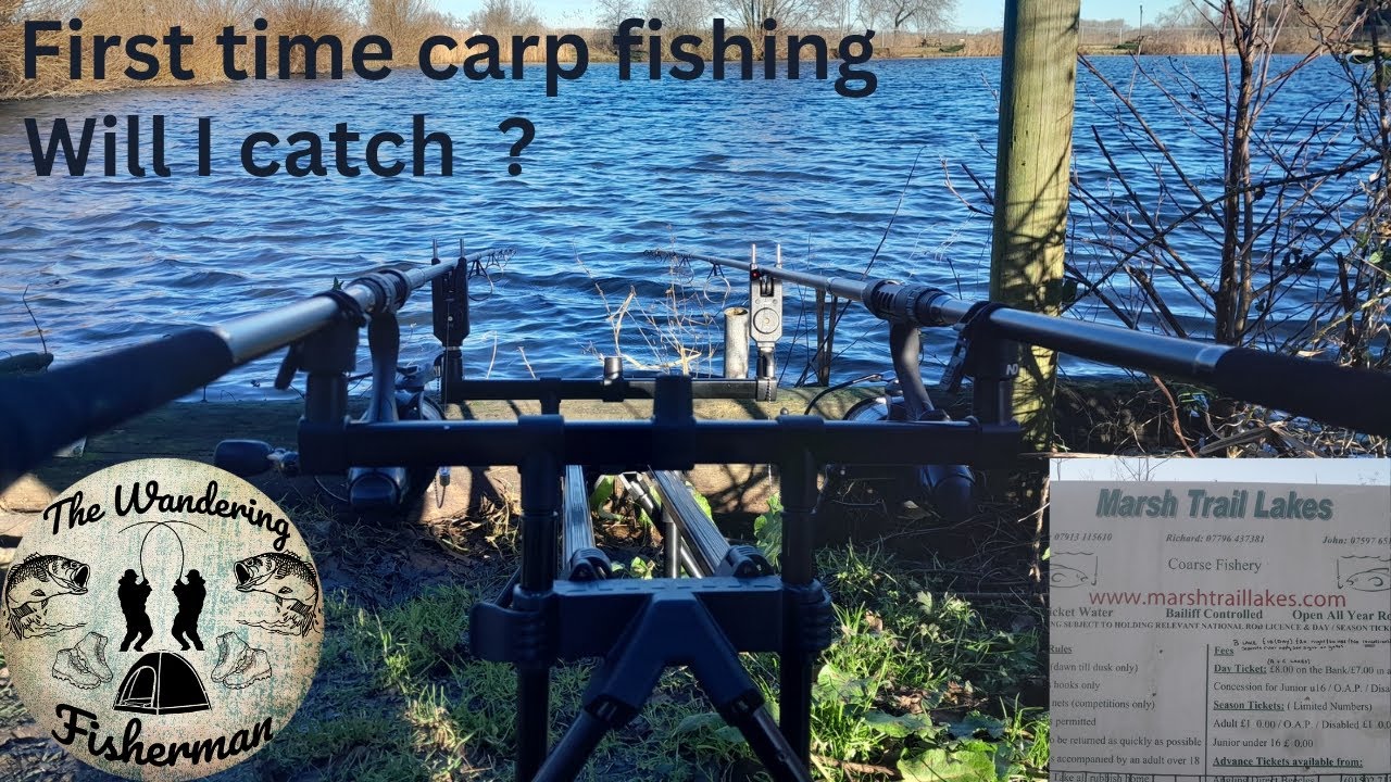 First time carp fishing at Marsh Trail Lakes.