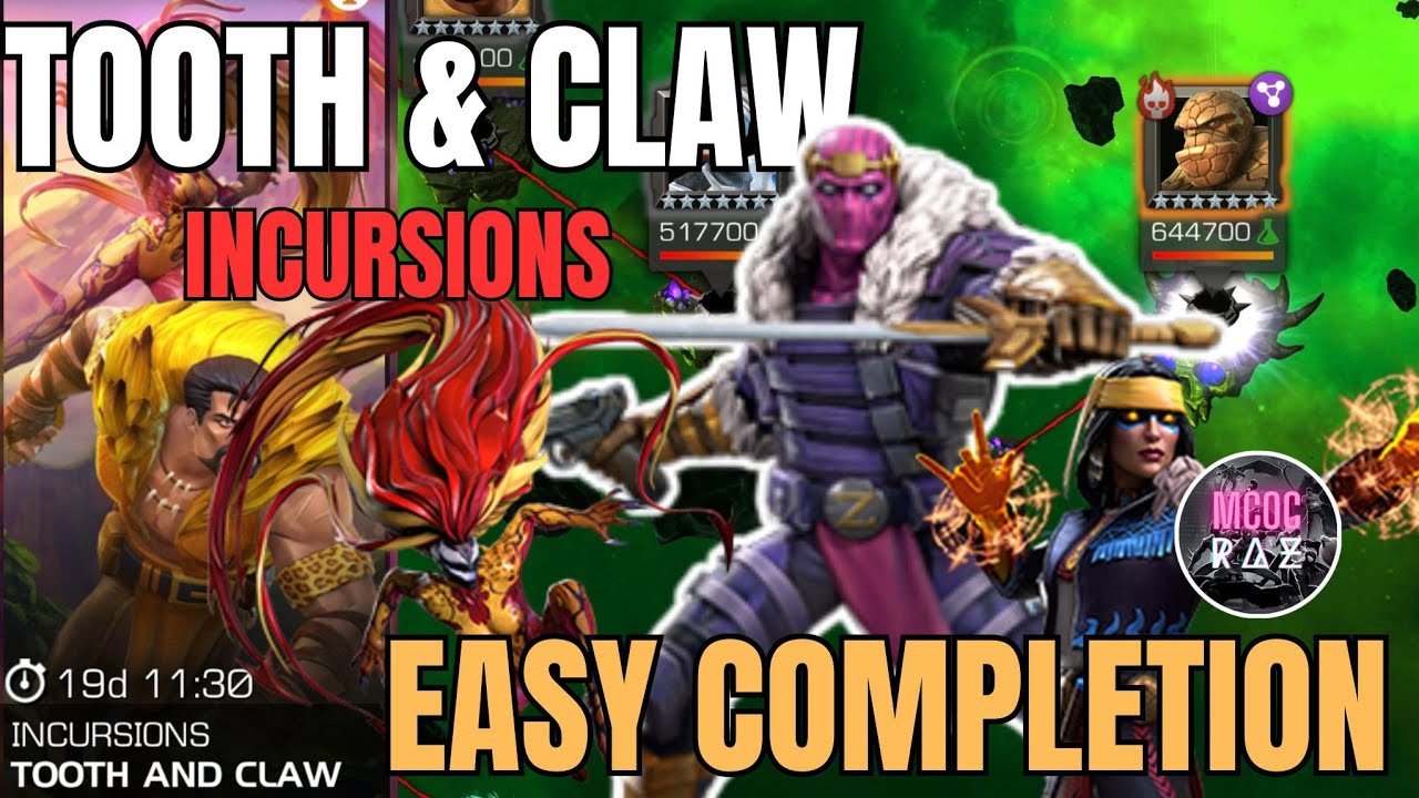 Новые вторжения TOOTH & CLAW: лучшая команда и узлы для легкого прохождения без использования пре...