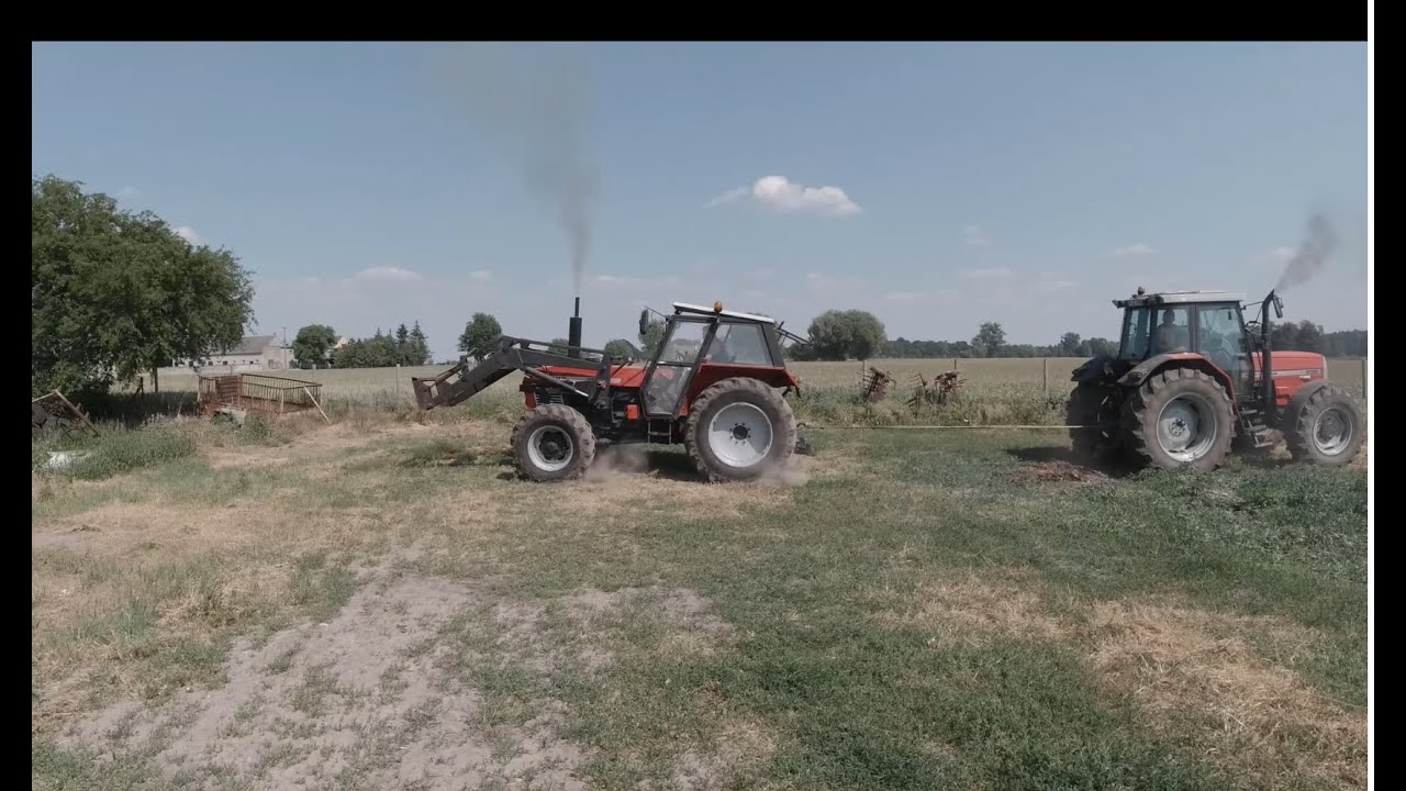 Szybka naprawa napędu Ursusa1224. Przeciąganie z MF 6190. Kto wygra?