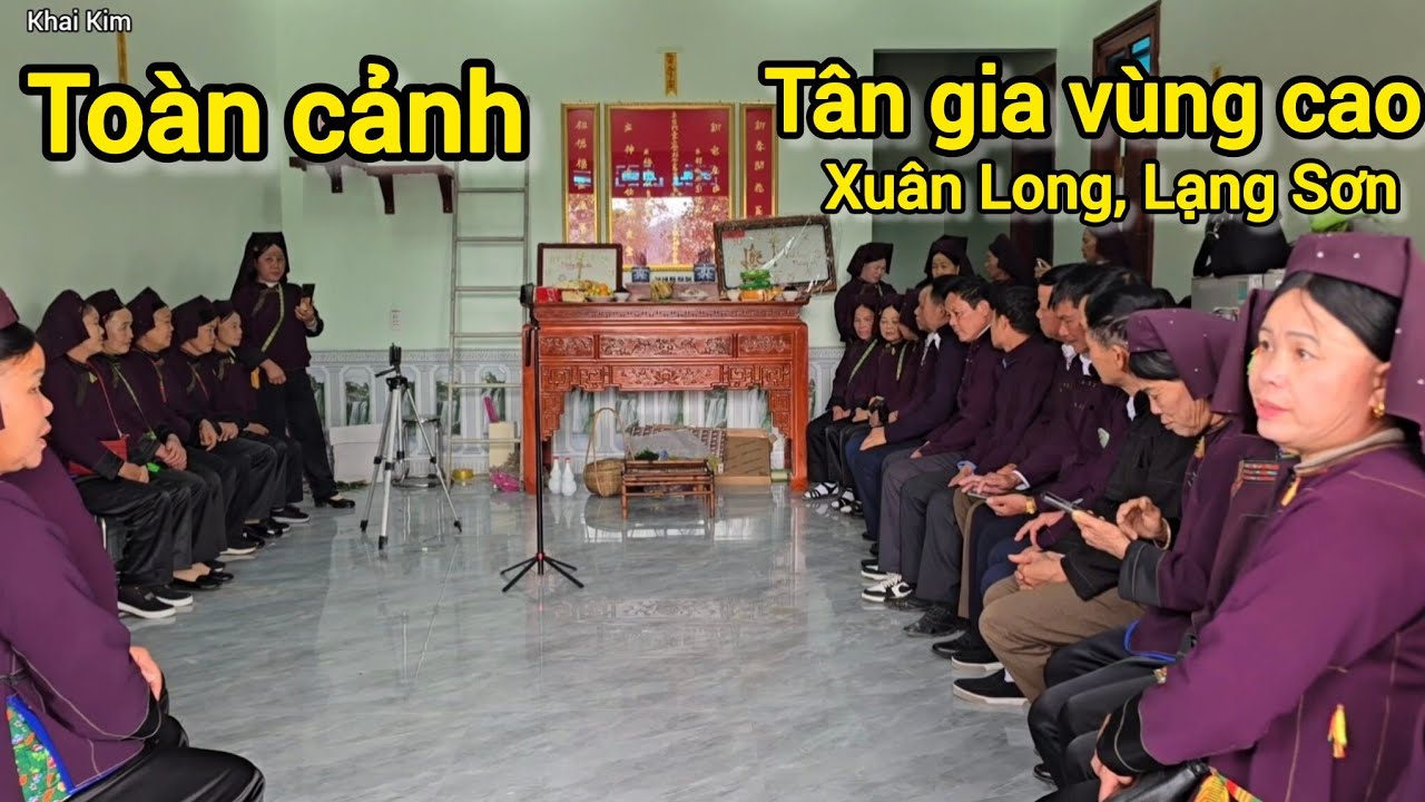 Toàn cảnh đám cỗ tân gia đặt bàn mụ vùng cao Xuân Long Lạng Sơn đặc sản ngon hát sli