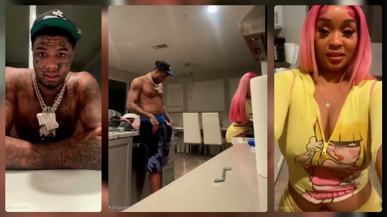 Chrisean Rock Friend StunnaGirl Cooking for Blueface & He is Loving HER View