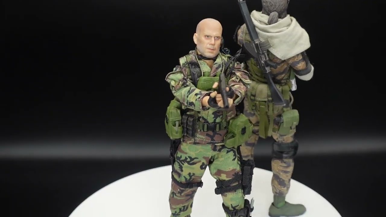 Crazy Figures 1/12 Scale Navy Seals Lieutenant Waters ( Bruce Willis ) Figure Review