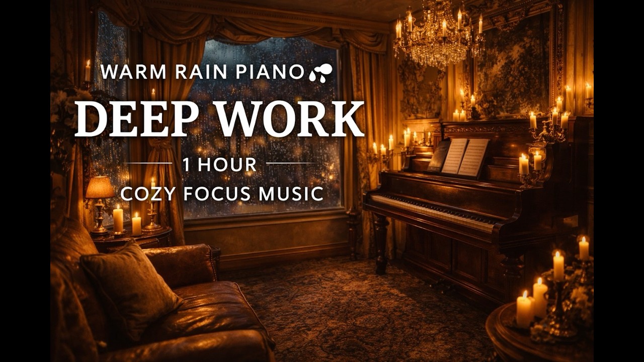 Quiet Night Piano Jazz – 1Hour