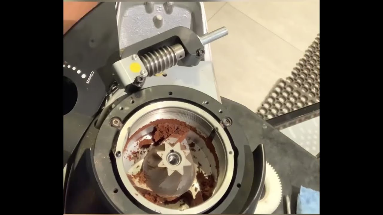 Clean inside compak grinder machine #grinder #espresso #cleaning 