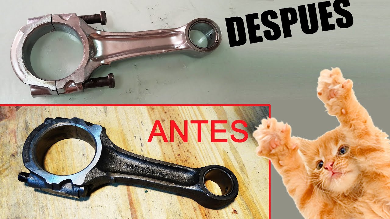 Cuanto se puede aligerar una biela SOLO Puliendola?