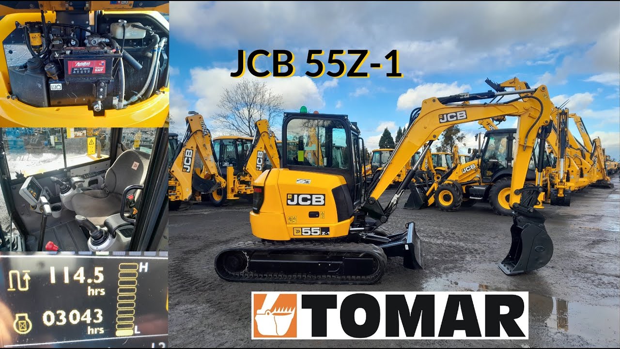 JCB 55Z-1 2017r SKU 4887 tel. +48 575 316 333 tracked excavator koparka gąsienicowa 5500 kg