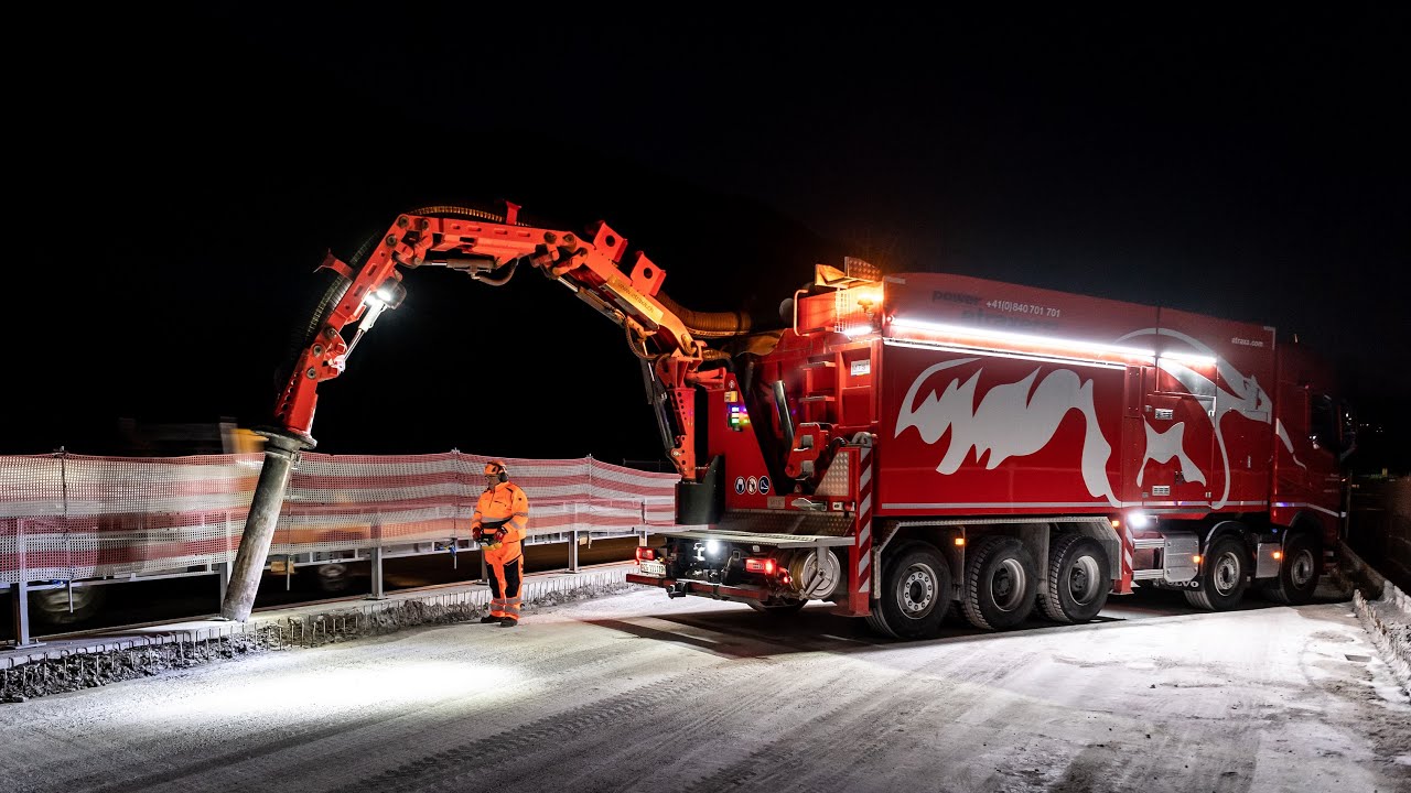etraxa - Nachteinsatz auf der Autobahn / Intervention de nuit sur l'autoroute