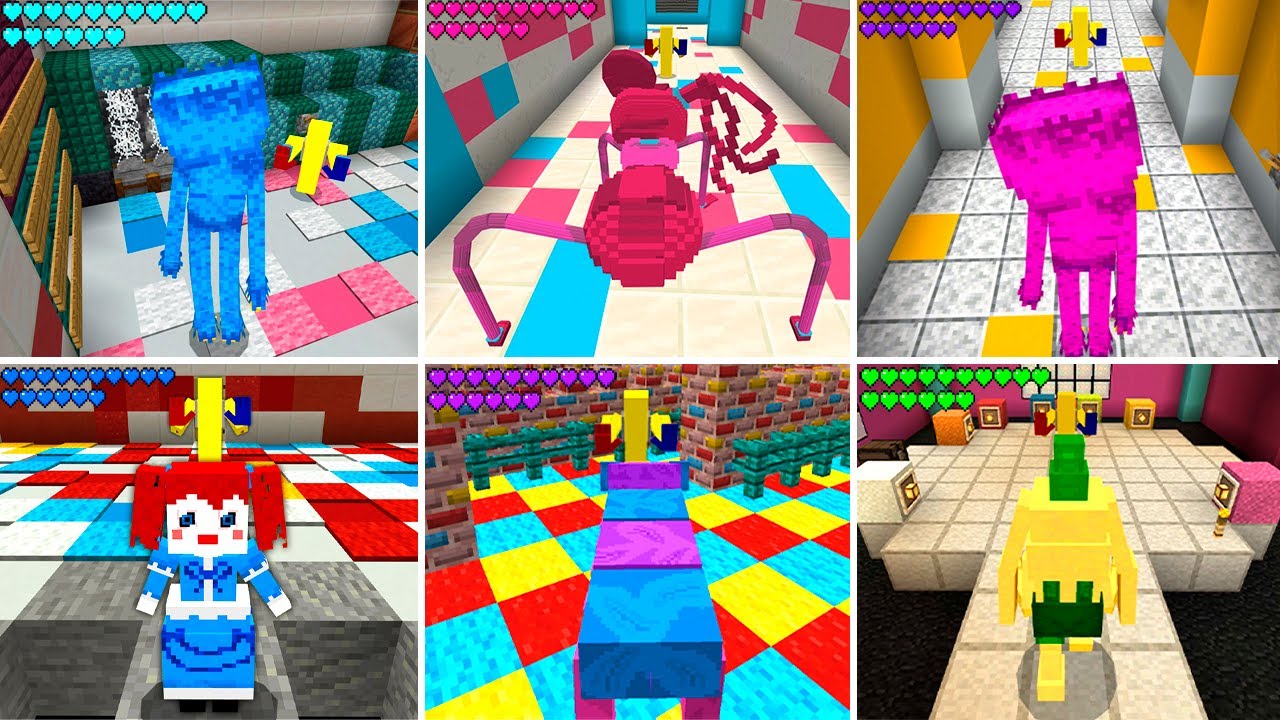 What if I become Everyone in Poppy Playtime - Chapter 1-2  Minecraft PE Addon & Map