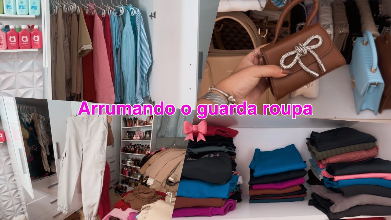 ARRUMANDO O GUARDA ROUPA🎀✨| #explorar