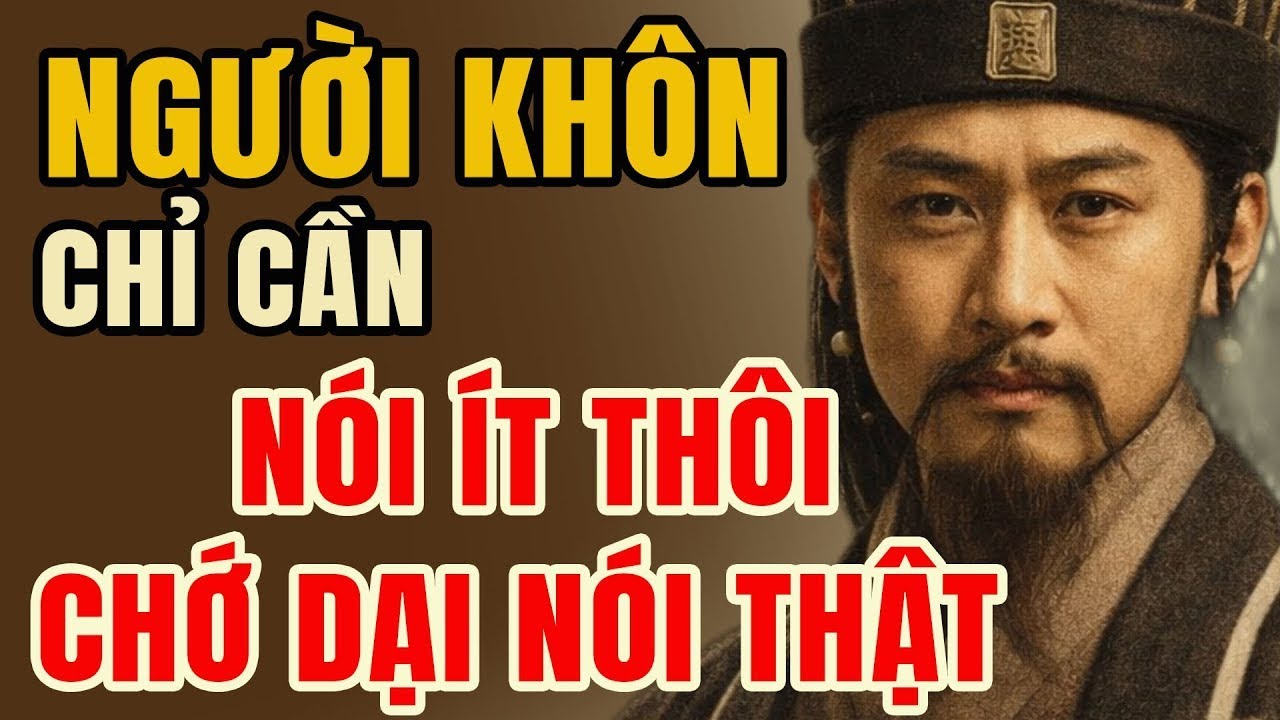 Gia Cát Lượng Dạy: Người Khôn Nói Ít – Vì Sao NÓI THẬT Đôi Khi Lại TAI HẠI | Lời Dạy Cổ Nhân