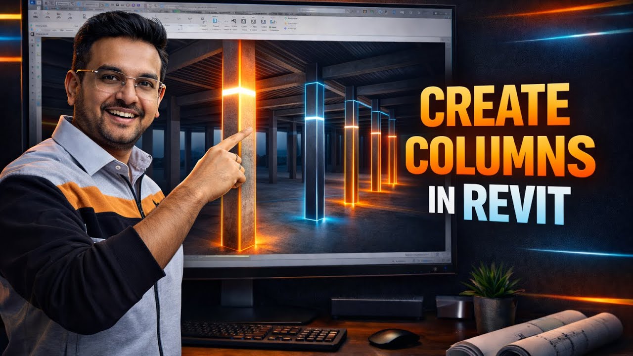 How to Create Columns in Revit | Step-by-Step Tutorial #Revit #RevitTutorial #BIM #structure 