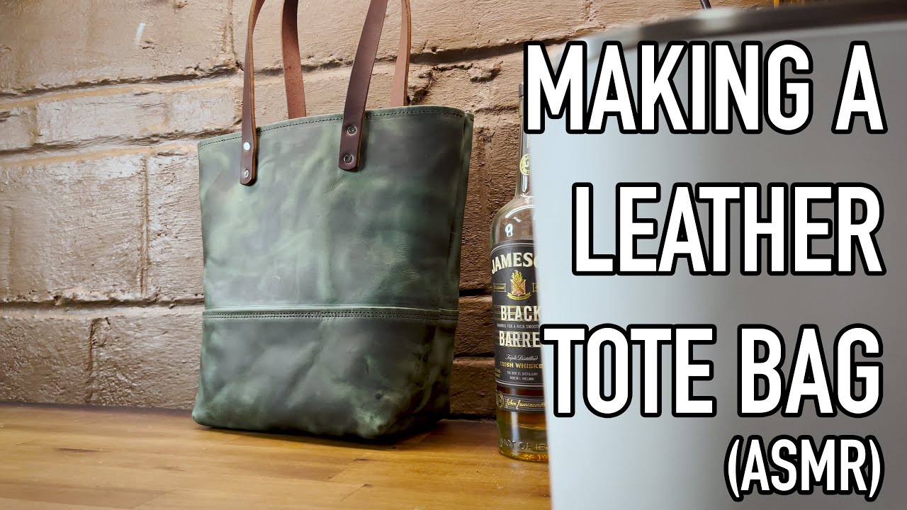 Making a Leather Tote Bag | ASMR