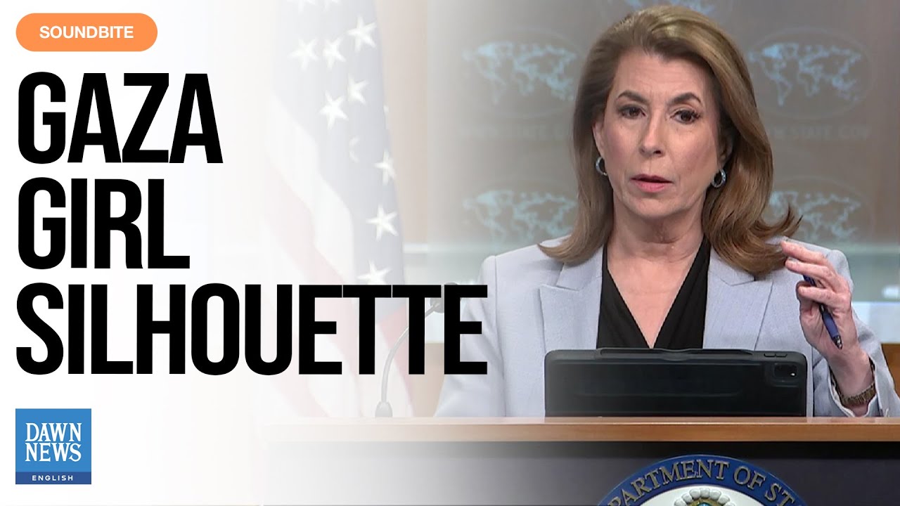 US State Department Grilled After Gaza Girl Silhouette Sparks Outrage | Dawn News English