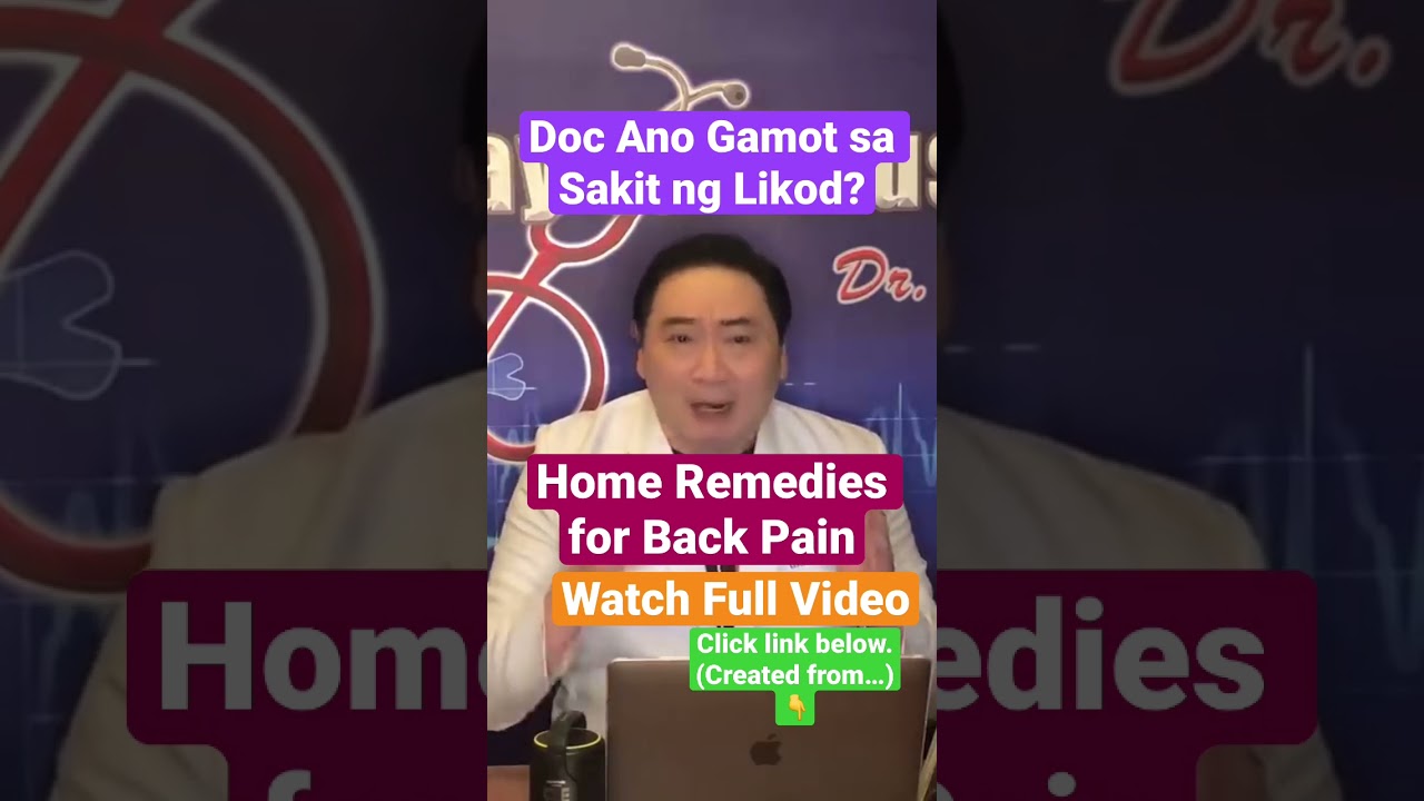 Home Remedies for Back Pain