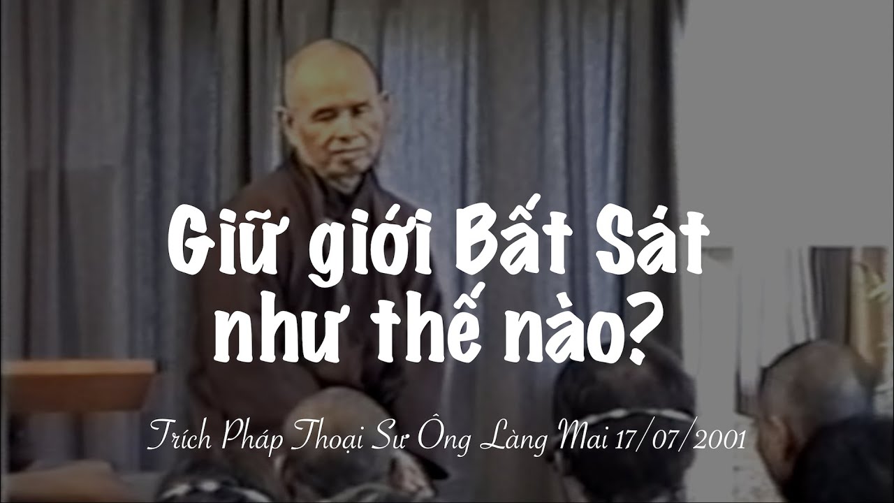 Giữ giới Bất Sát như thế nào? - Trích Pháp thoại Sư Ông Làng Mai 17/07/2001