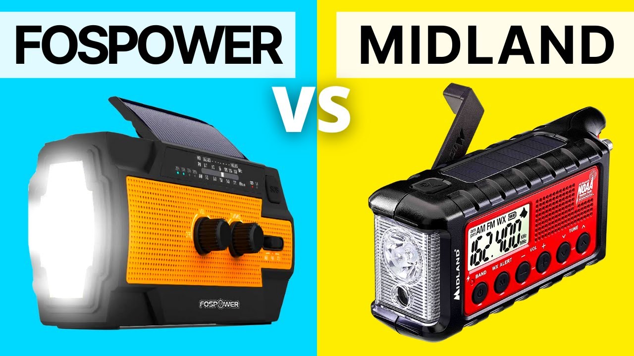 FosPower Solar Crank Radio против Midland er310 (обзор метеорологического радио)