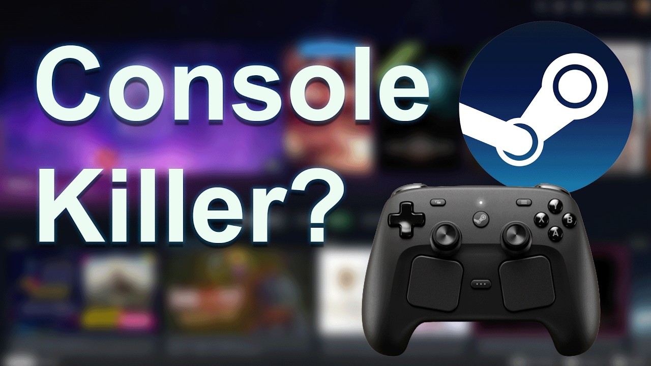 Пробую Steam Big Picture с новым Steam Controller.