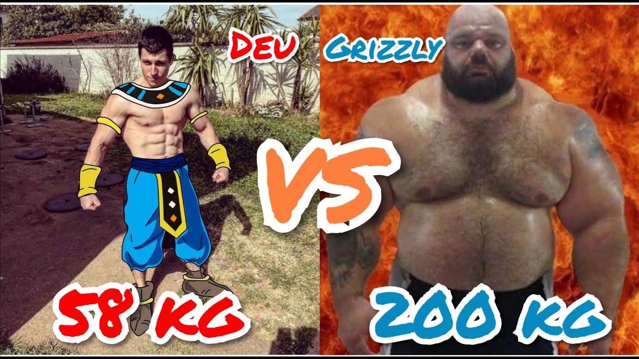 58kg guy VS Kyriakos Grizzly (and other heavyweights)