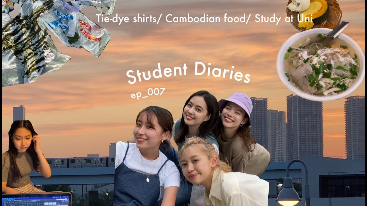 Student_Diaries_007|| 大学生VLOG |  タイダイDIY、ピクニック、東京カフェ、上智大学生の日常