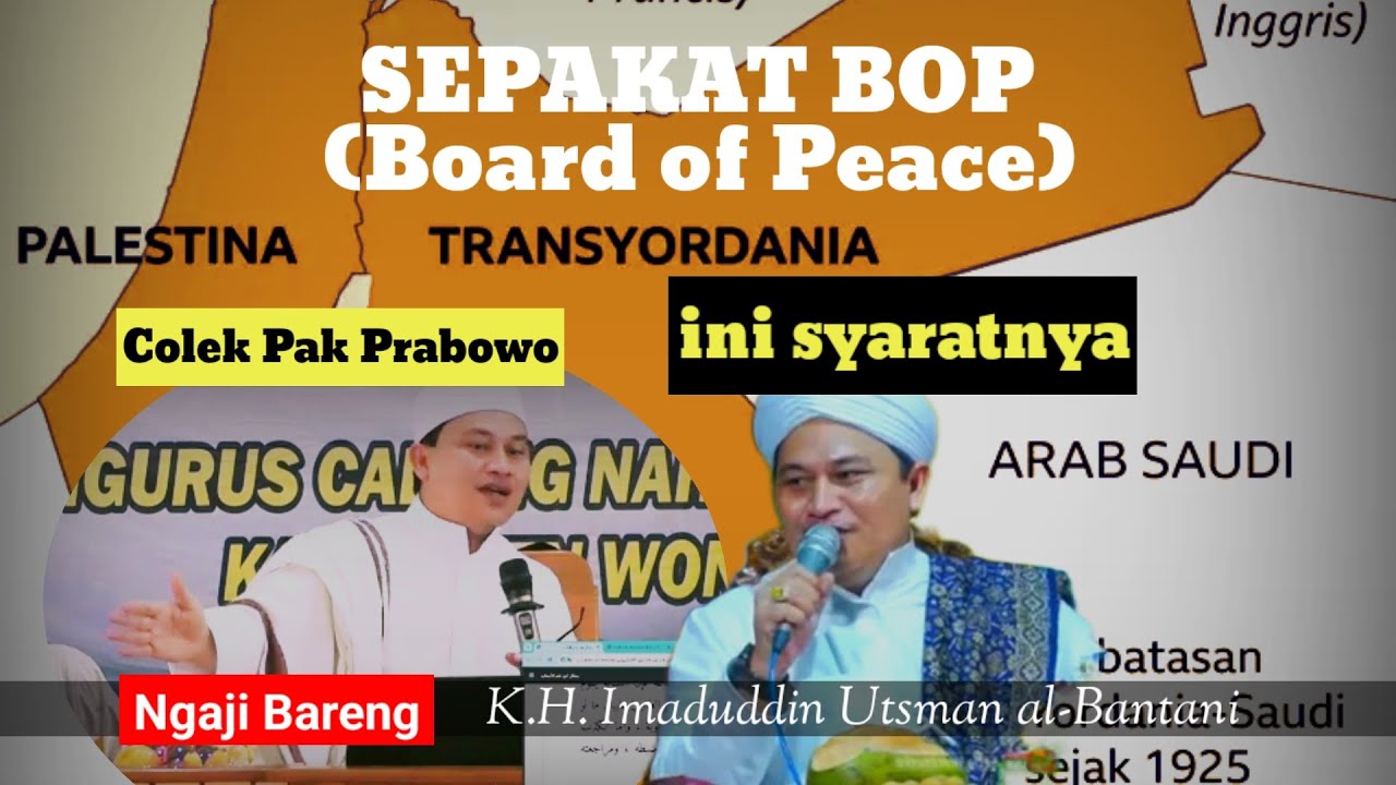 SEPAKAT BOP - INI SYARATNYA - COLEK PAK PRABOWO || K.H. IMADUDDIN UTSMAN AL-BANTANI