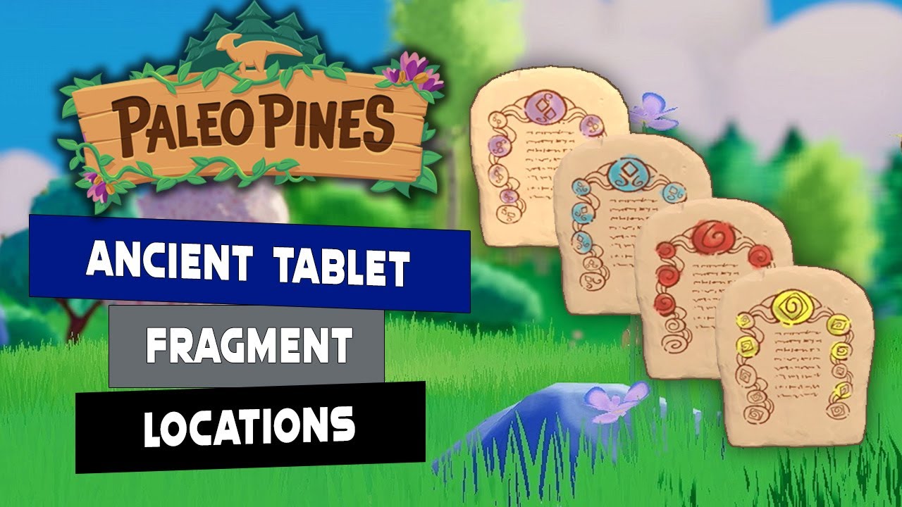 Paleo Pines - All 20 Artifact Tablet Fragments (Artifacts Collection)