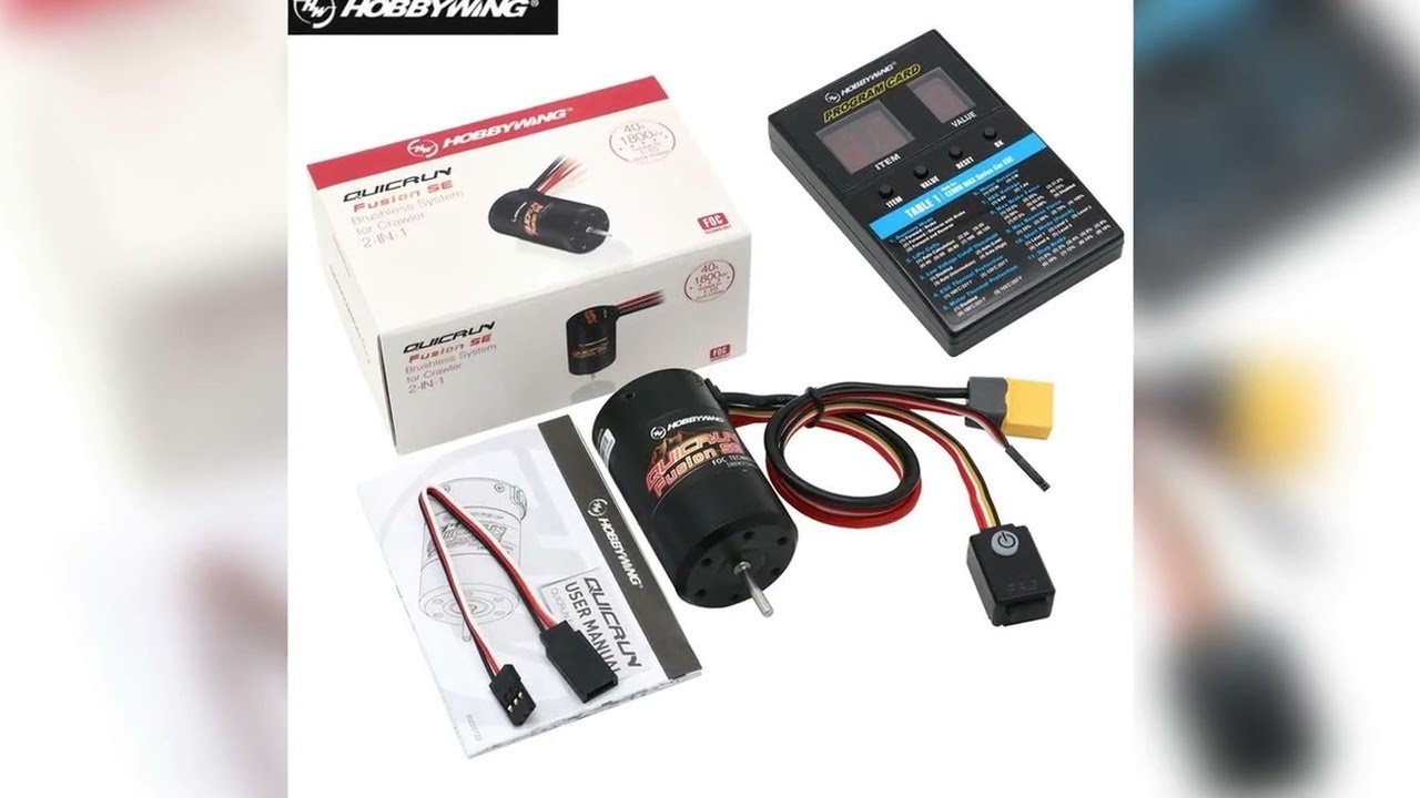 A must-have product! Hobbywing QuicRun Fusion SE 1200KV / 1800KV Sensored Brushless Motor Built In