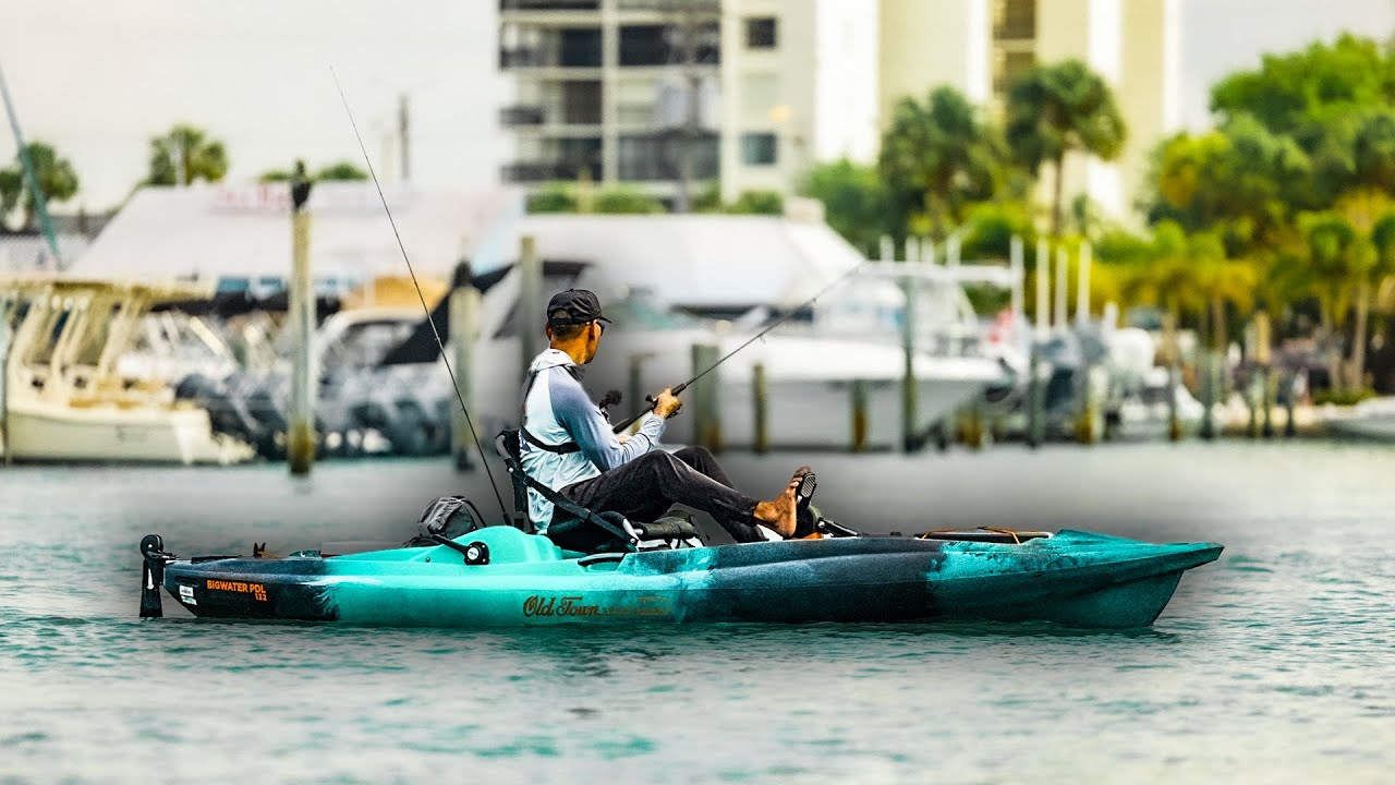 Old Town Sportsman BIGWATER PDL 132 Kayak!! On Water Review