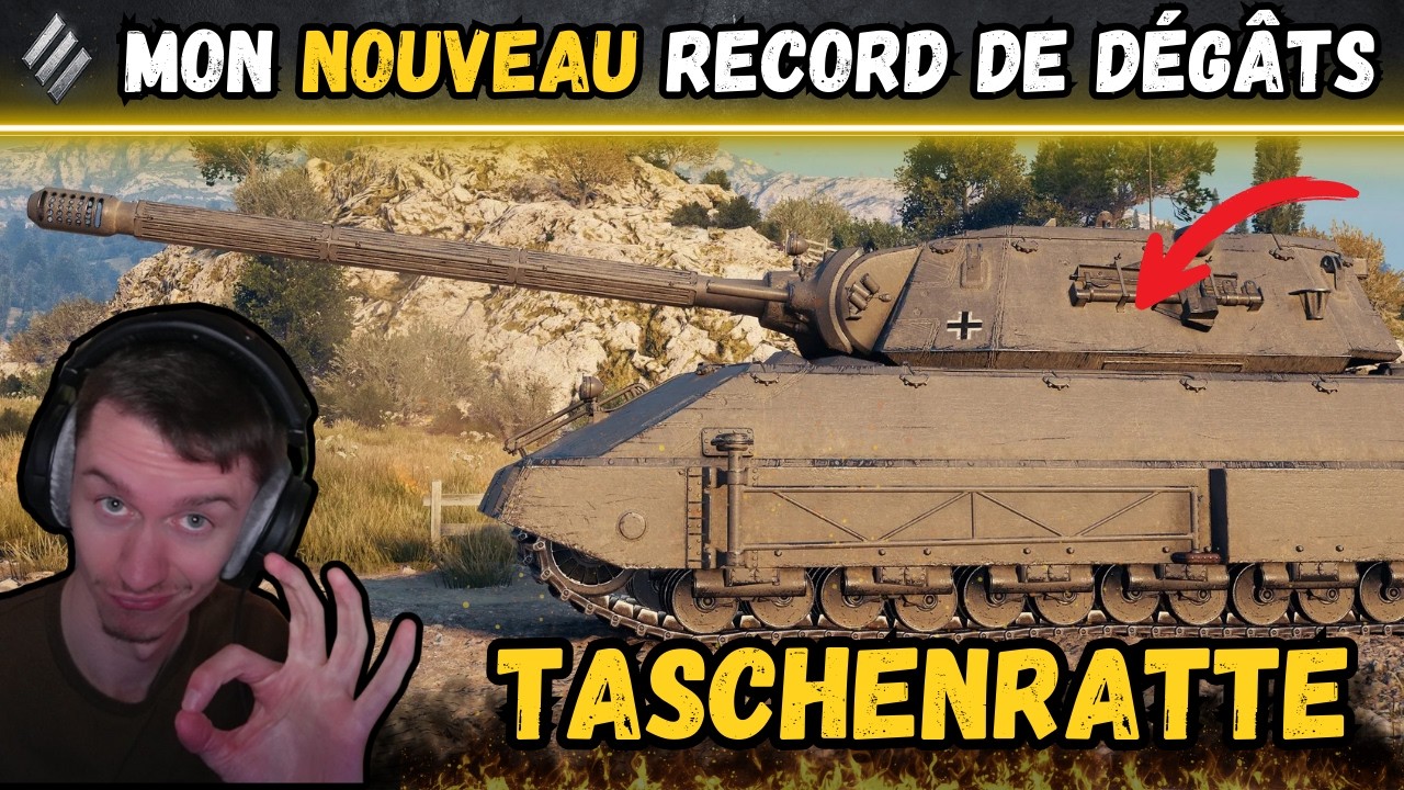 🏆​ Mon NOUVEAU record de dégâts !🏆​ Gameplay en Taschenratte ⚔️ [WOT-FR]