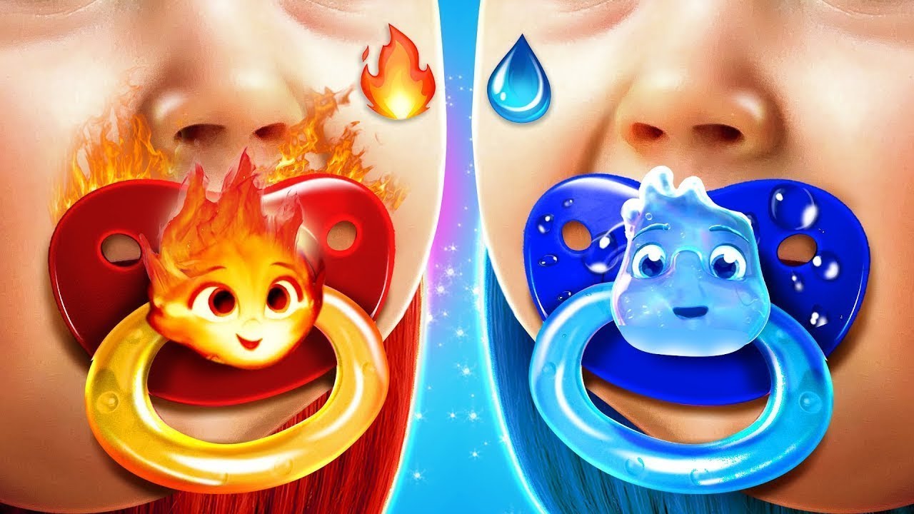 That's So Unreal! Ember and Wade from Elemental Have Children !r Parenting Hacks by Kaboom Go!
