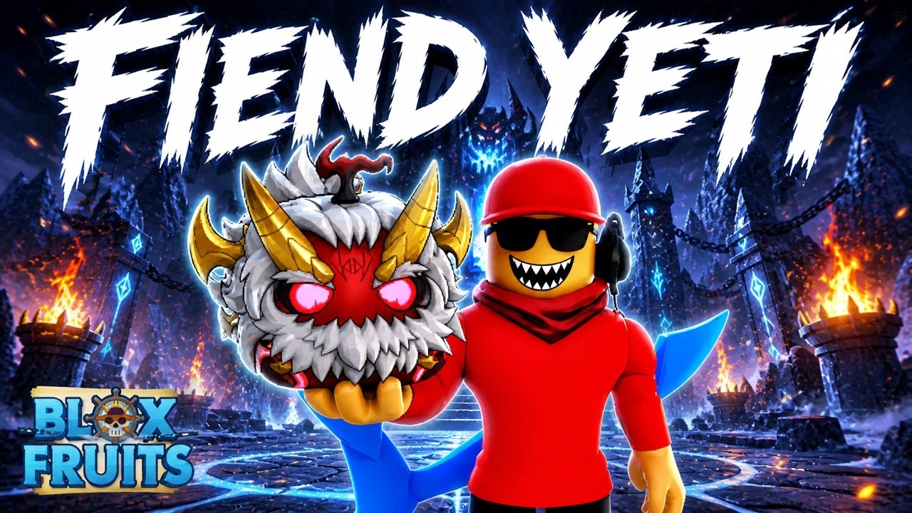 FIEND YETI FRUIT - Blox Fruits Roblox (YETI FRUIT FIEND SKIN SHOWCASE)